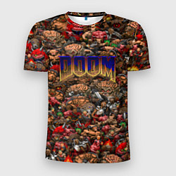 Мужская спорт-футболка DOOM: Pixel Monsters