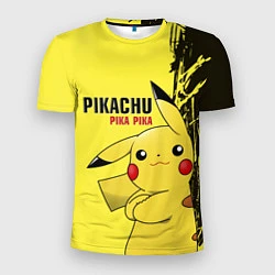 Мужская спорт-футболка Pikachu Pika Pika