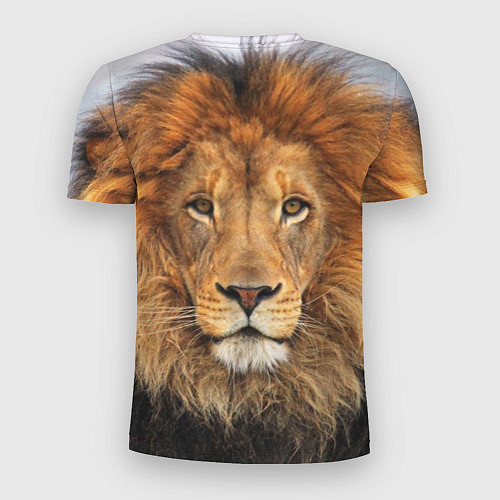 Мужская спорт-футболка Красавец лев / 3D-принт – фото 2