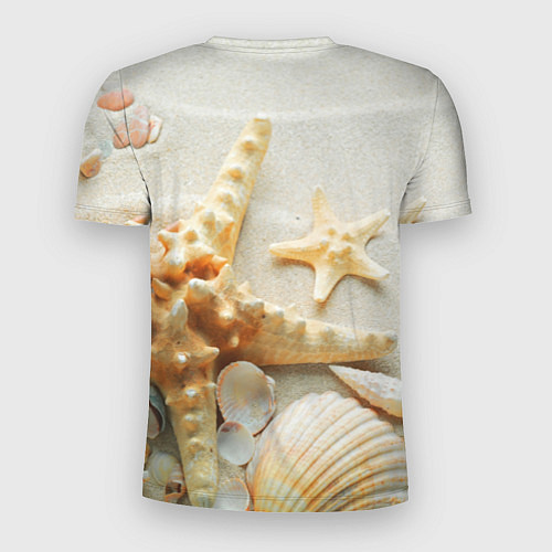 Мужская спорт-футболка Морские ракушки / 3D-принт – фото 2