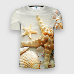 Мужская спорт-футболка Морские ракушки