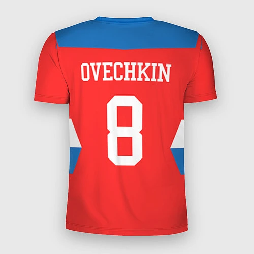 Мужская спорт-футболка Сборная РФ: #8 OVECHKIN / 3D-принт – фото 2