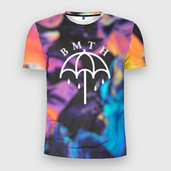 Футболка спортивная мужская BMTH Rain, цвет: 3D-принт