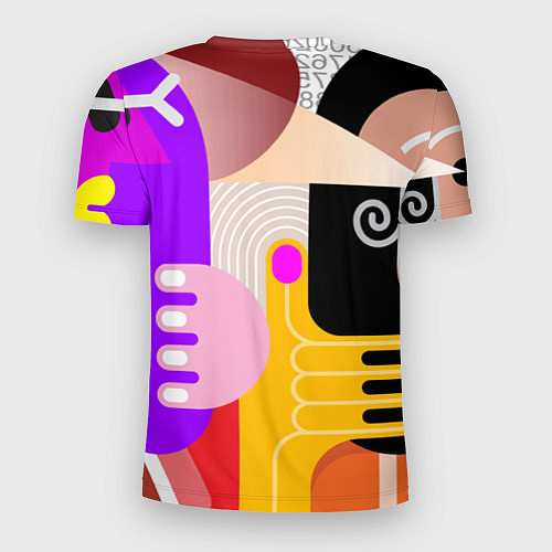 Мужская спорт-футболка Abstract-women / 3D-принт – фото 2