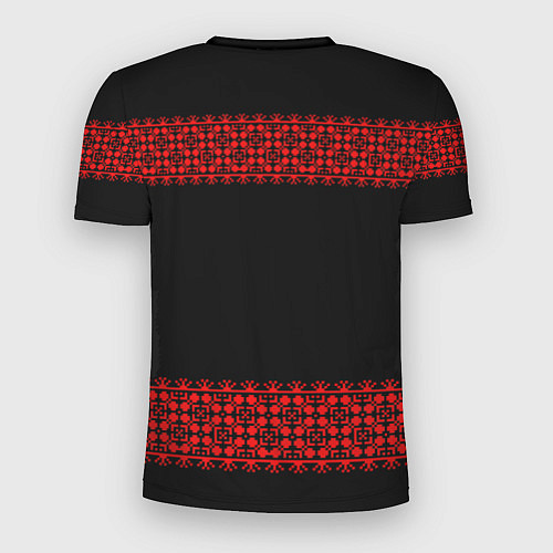 Мужская спорт-футболка Славянский орнамент (на чёрном) / 3D-принт – фото 2