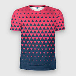 Футболка спортивная мужская Узор из треугольников, цвет: 3D-принт