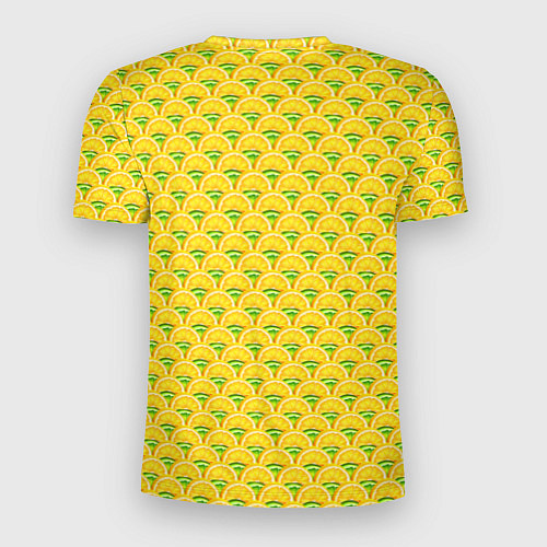 Мужская спорт-футболка Текстура лимон-лайм / 3D-принт – фото 2