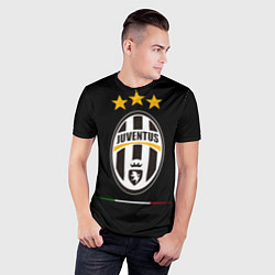 Футболка спортивная мужская Juventus: 3 stars, цвет: 3D-принт — фото 2