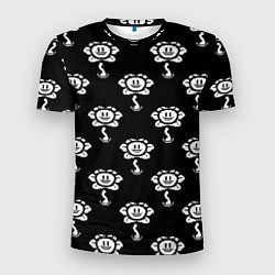 Футболка спортивная мужская Undertale Flowey (узор), цвет: 3D-принт