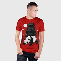 Футболка спортивная мужская Panda Warrior, цвет: 3D-принт — фото 2