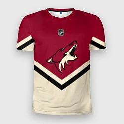 Футболка спортивная мужская NHL: Arizona Coyotes, цвет: 3D-принт