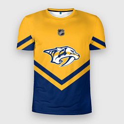 Футболка спортивная мужская NHL: Nashville Predators, цвет: 3D-принт