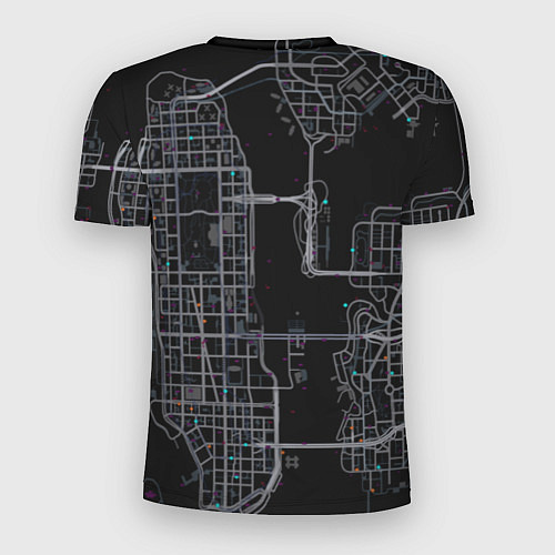 Мужская спорт-футболка GTA V: Map / 3D-принт – фото 2