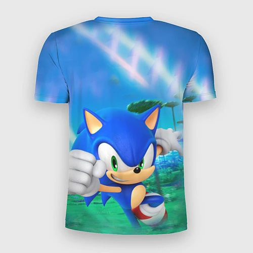 Мужская спорт-футболка Sonic Boom / 3D-принт – фото 2