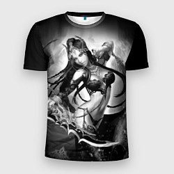 Мужская спорт-футболка Девушка с мечом