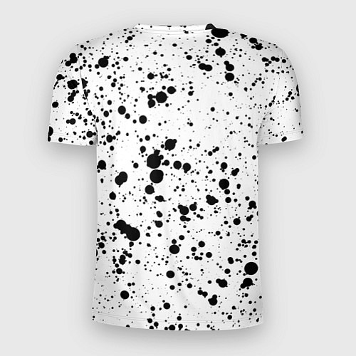 Мужская спорт-футболка Чёрные брызги / 3D-принт – фото 2