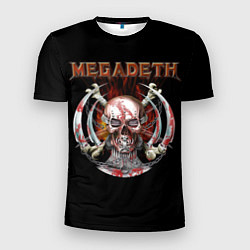 Футболка спортивная мужская Megadeth: Skull in chains, цвет: 3D-принт