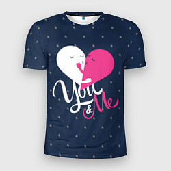 Мужская спорт-футболка Valentines Day, you and my