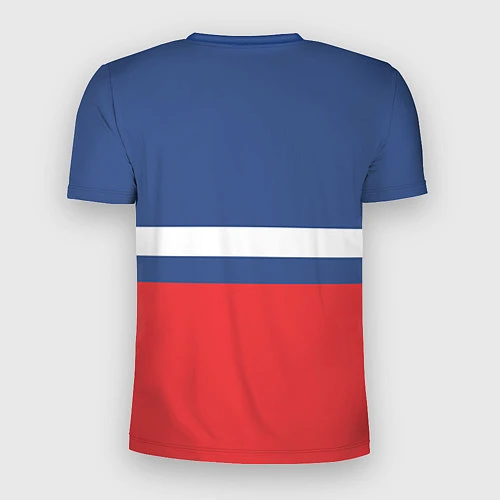 Мужская спорт-футболка Флаг космический войск РФ / 3D-принт – фото 2
