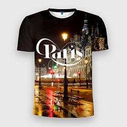 Мужская спорт-футболка Night Paris