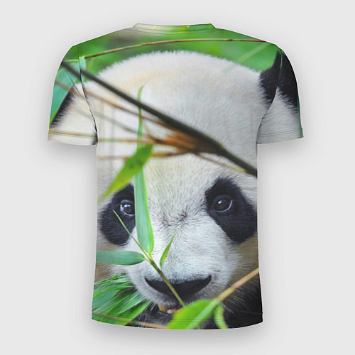 Мужская спорт-футболка Панда в лесу / 3D-принт – фото 2