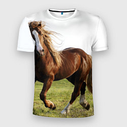 Мужская спорт-футболка Бегущая лошадь