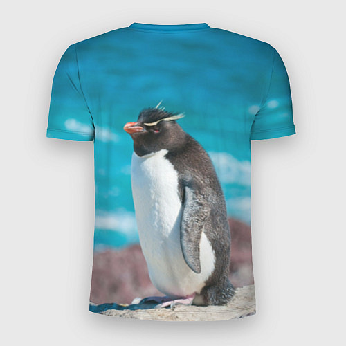 Мужская спорт-футболка Пингвин на солнышке / 3D-принт – фото 2