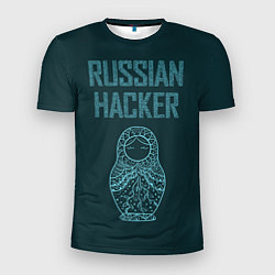 Мужская спорт-футболка Русский хакер