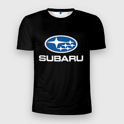 Мужская спорт-футболка Subaru - emblem