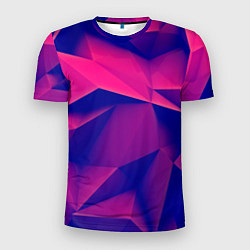 Футболка спортивная мужская Violet polygon, цвет: 3D-принт