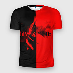 Мужская спорт-футболка Lil Wayne: Black & Red