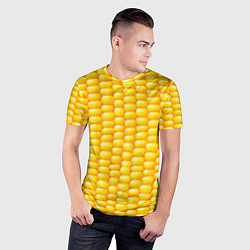 Футболка спортивная мужская Сладкая вареная кукуруза, цвет: 3D-принт — фото 2