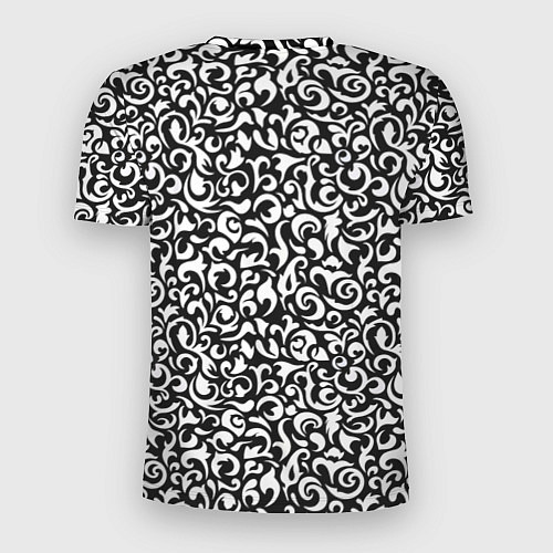 Мужская спорт-футболка Винтажные листья / 3D-принт – фото 2