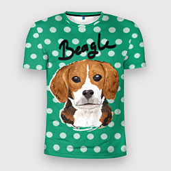 Мужская спорт-футболка Beagle Face