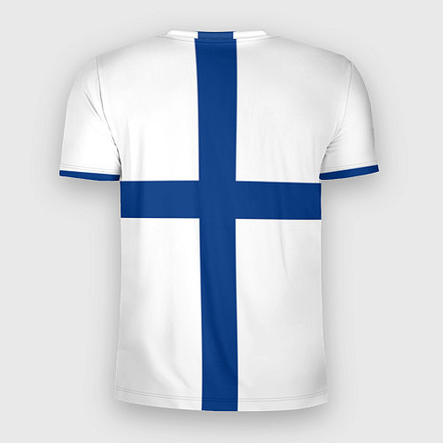 Мужская спорт-футболка Флаг Финляндии / 3D-принт – фото 2