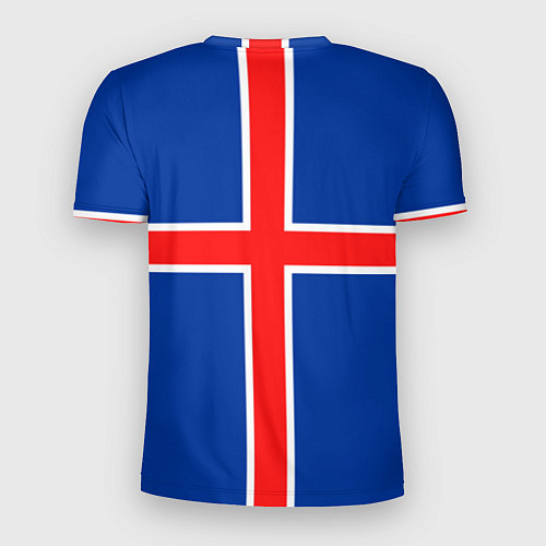 Мужская спорт-футболка Флаг Исландии / 3D-принт – фото 2
