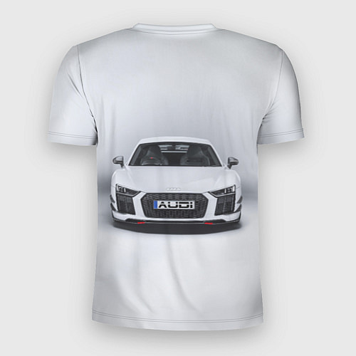 Мужская спорт-футболка Audi серебро / 3D-принт – фото 2