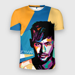 Мужская спорт-футболка Neymar Polygons