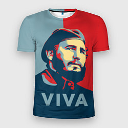 Футболка спортивная мужская Фидель Кастро, цвет: 3D-принт