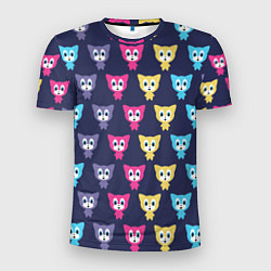 Мужская спорт-футболка Разноцветные котята