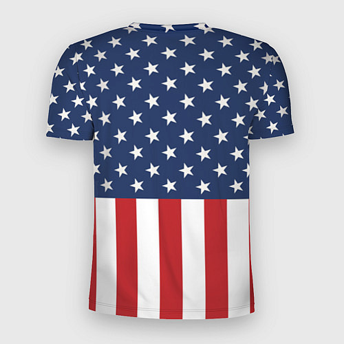 Мужская спорт-футболка Флаг США / 3D-принт – фото 2