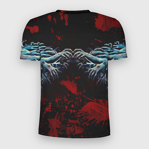 Мужская спорт-футболка Slipknot руки зомби / 3D-принт – фото 2