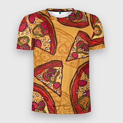 Мужская спорт-футболка Пицца