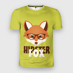 Футболка спортивная мужская Hipster Fox, цвет: 3D-принт