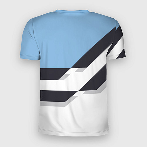 Мужская спорт-футболка Manchester City FC: White style / 3D-принт – фото 2