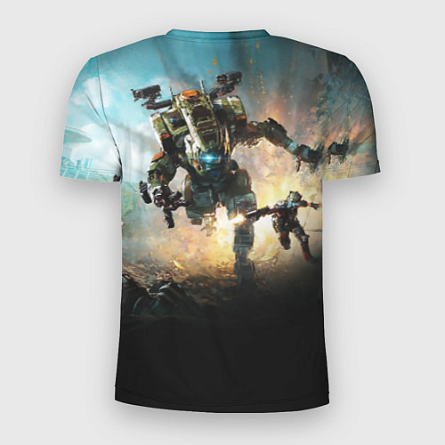 Мужская спорт-футболка Titanfall Battle / 3D-принт – фото 2