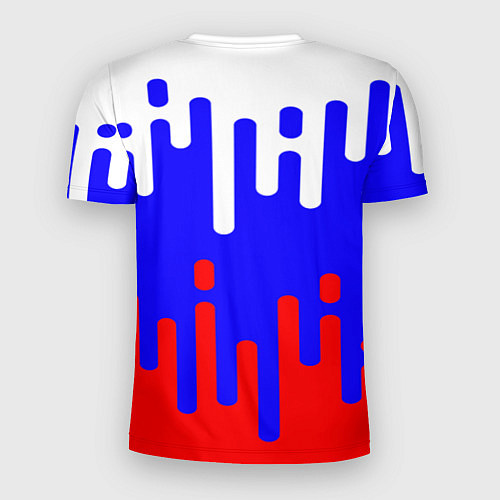 Мужская спорт-футболка Русский триколор / 3D-принт – фото 2