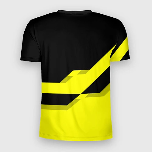 Мужская спорт-футболка BVB FC: Yellow style / 3D-принт – фото 2