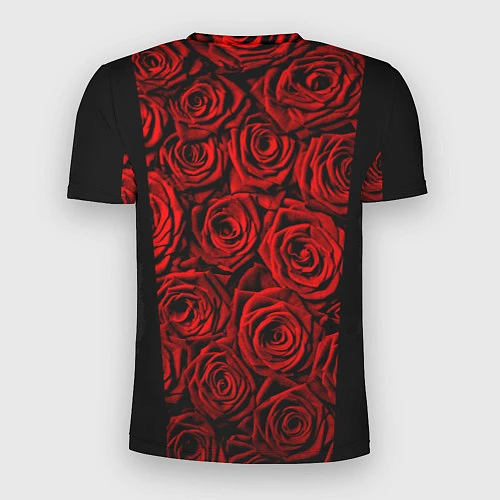 Мужская спорт-футболка Унисекс / Красные розы / 3D-принт – фото 2