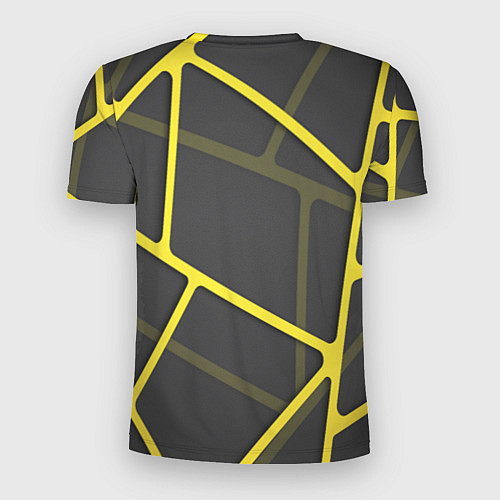 Мужская спорт-футболка Желтая сетка / 3D-принт – фото 2